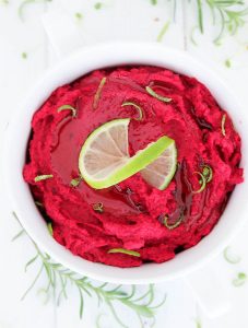 beet hummus featured item