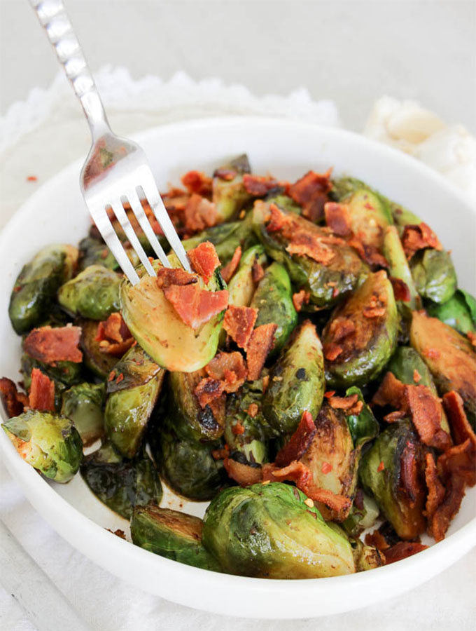 Beer and Bacon Brussels Sprouts