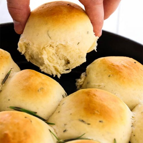 1-Hour Rosemary Garlic Dinner Rolls Recipe