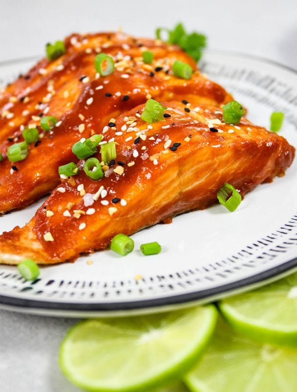 Baked Honey Sriracha Salmon » Sea Salt Savorings