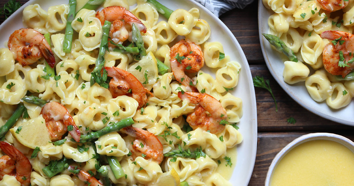 Shrimp and Tortellini with Beurre Blanc » Sea Salt Savorings