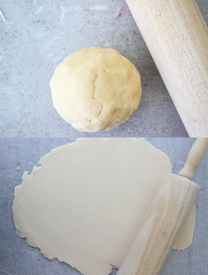 Scraps of pie dough is reused for more pop tarts.