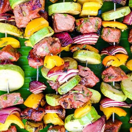 Grilled Carne Asada Kabobs » Sea Salt Savorings