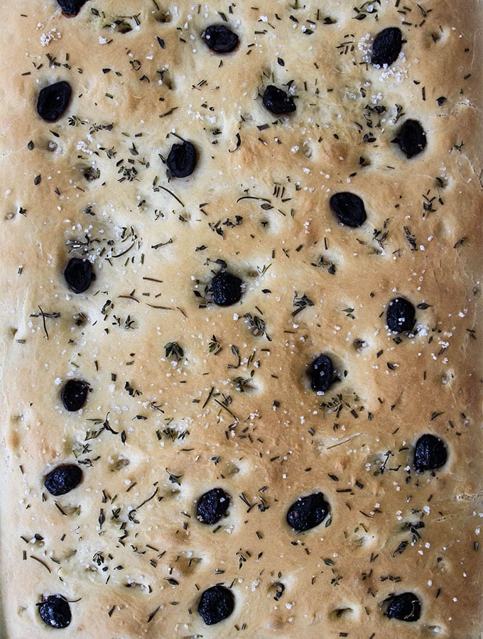 Easy Olive and Herb Focaccia