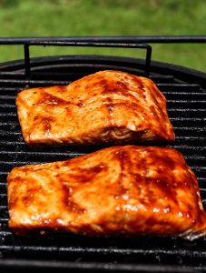 Grilled Bourbon Glazed Salmon » Sea Salt Savorings