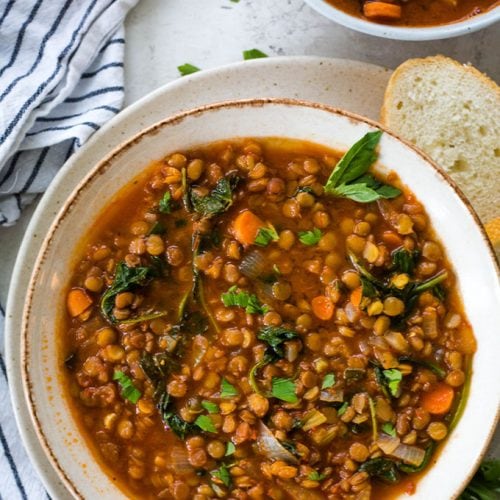 Italian lentil 2025 soup instant pot