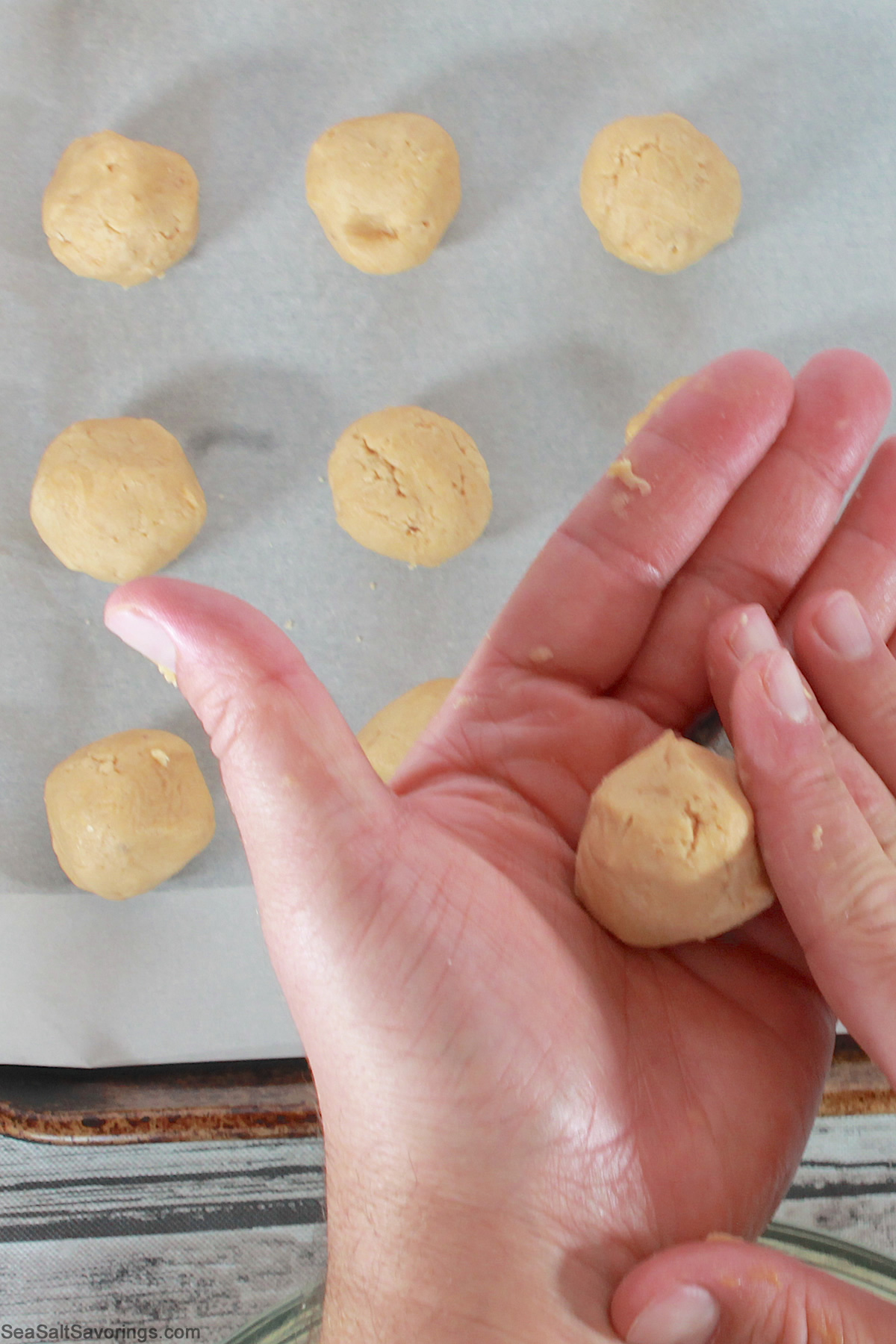 forming balls in hand