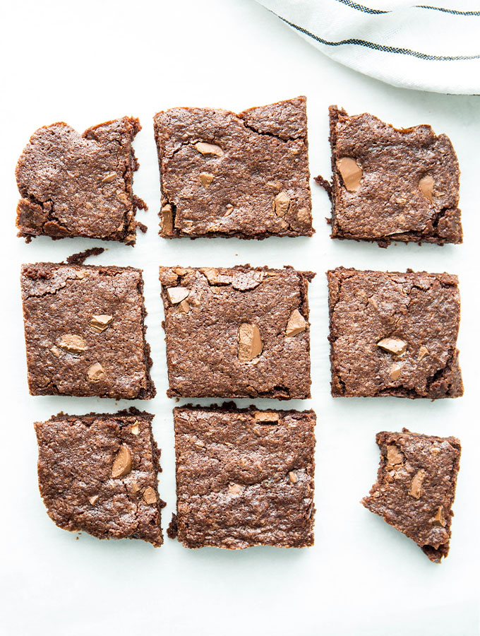 cutting brownie into squares