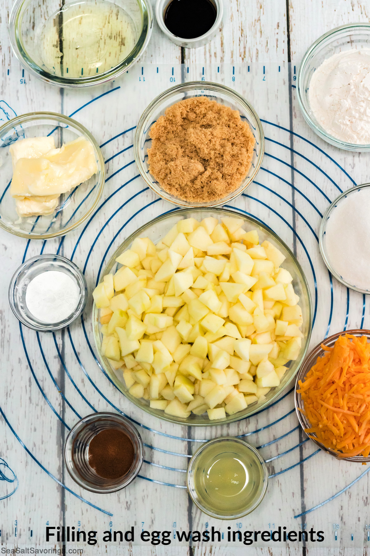 filling and egg wash ingredients