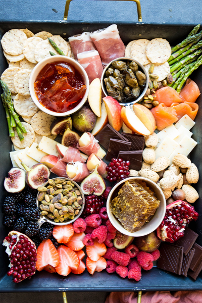 Valentine's Day charcuterie board is made with aphrodisiacs to set the mood.