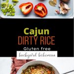 Cajun Dirty Rice Pinterest image.