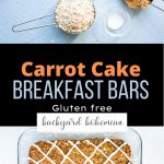 Carrot Cake Breakfast Bars Pinterest image.