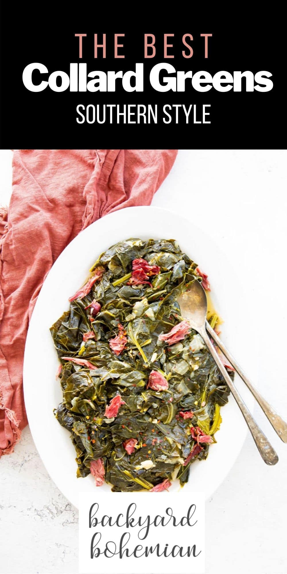 Southern style collard greens are simmered for hours with smoked turkey necks and loads of seasoning to provide the most velvety, decadent greens you've ever had! This is a true southern recipe that has been passed down for generations!