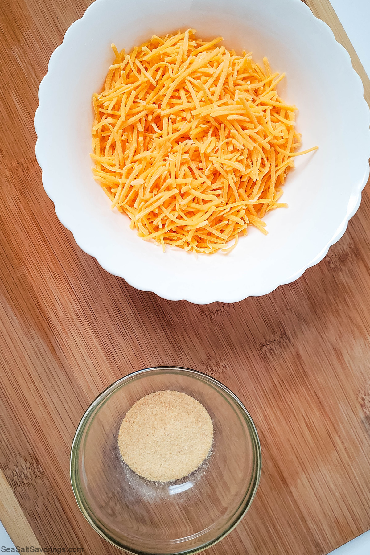 bowl of cheese and garlic powder