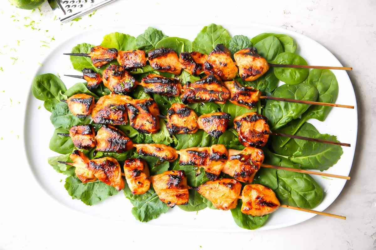 Grilled Honey Sriracha Chicken Kabobs » Sea Salt Savorings