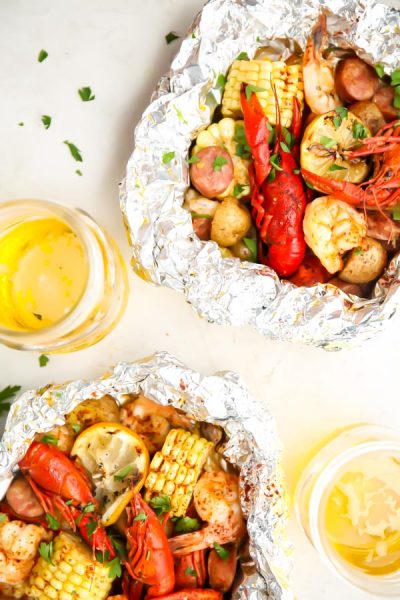 Cajun Shrimp Boil Foil Packets » Sea Salt Savorings