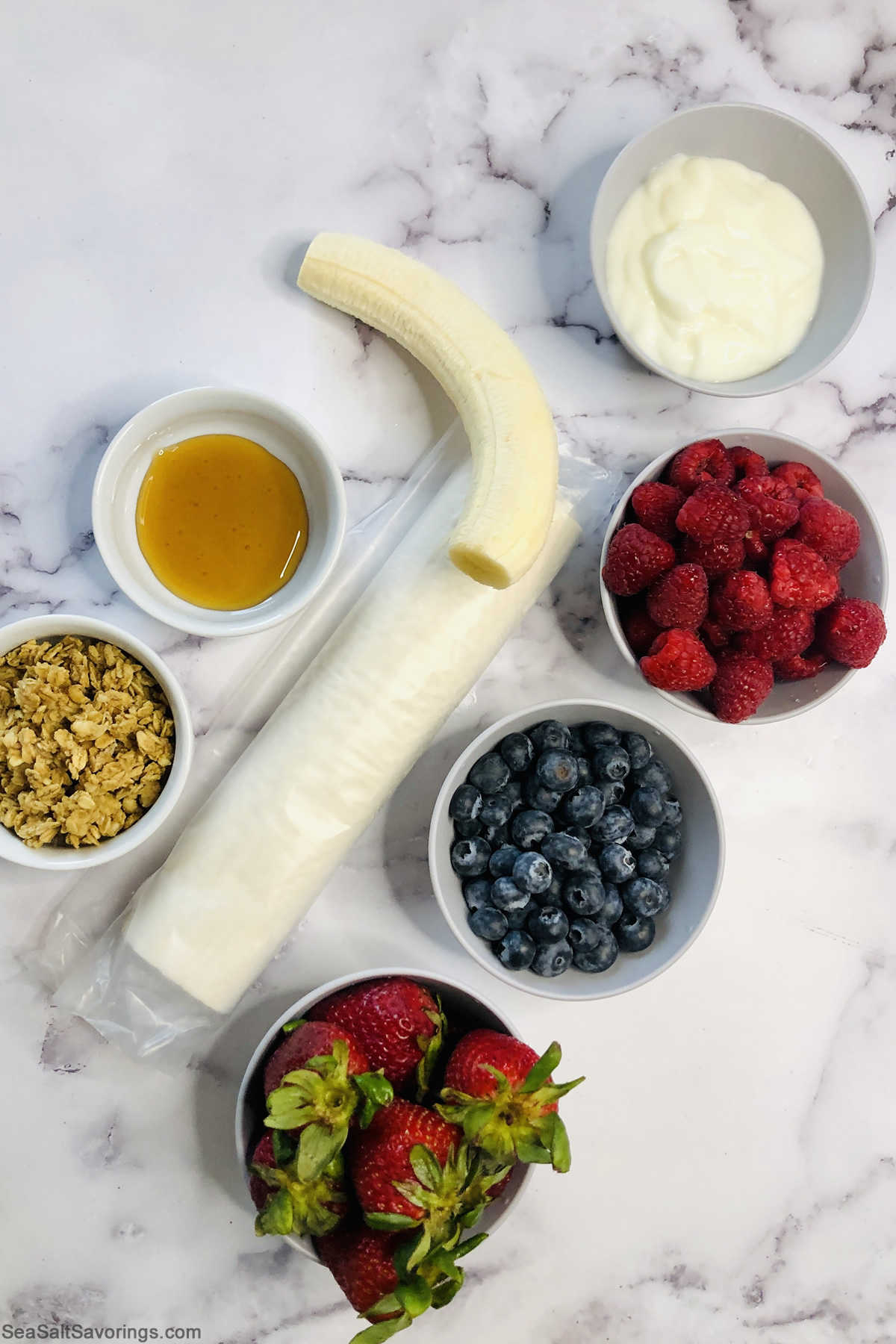 ingredients for fruit pie on table