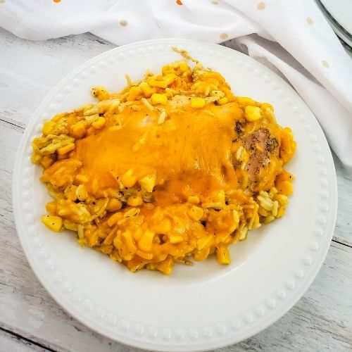 Crockpot Cheesy Chicken and Rice