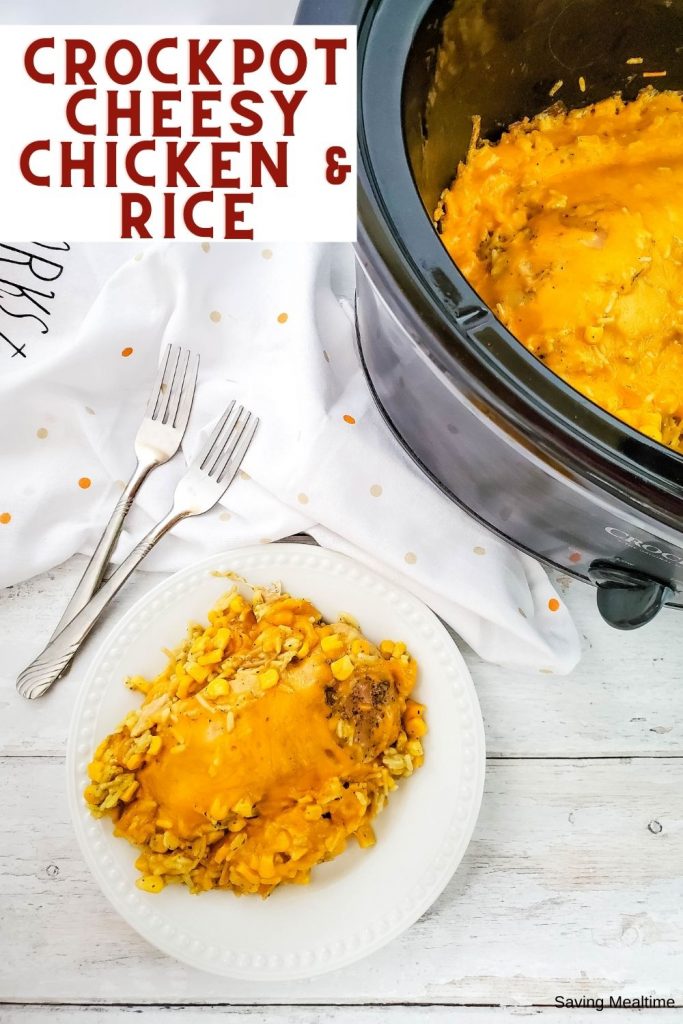 Crockpot Cheesy Chicken and Rice