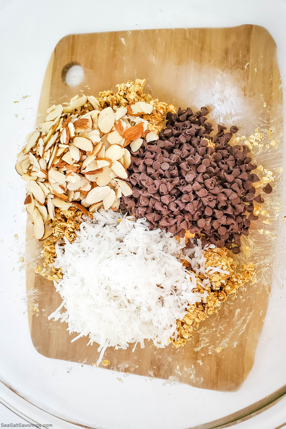 mixing dry ingredients in a bowl