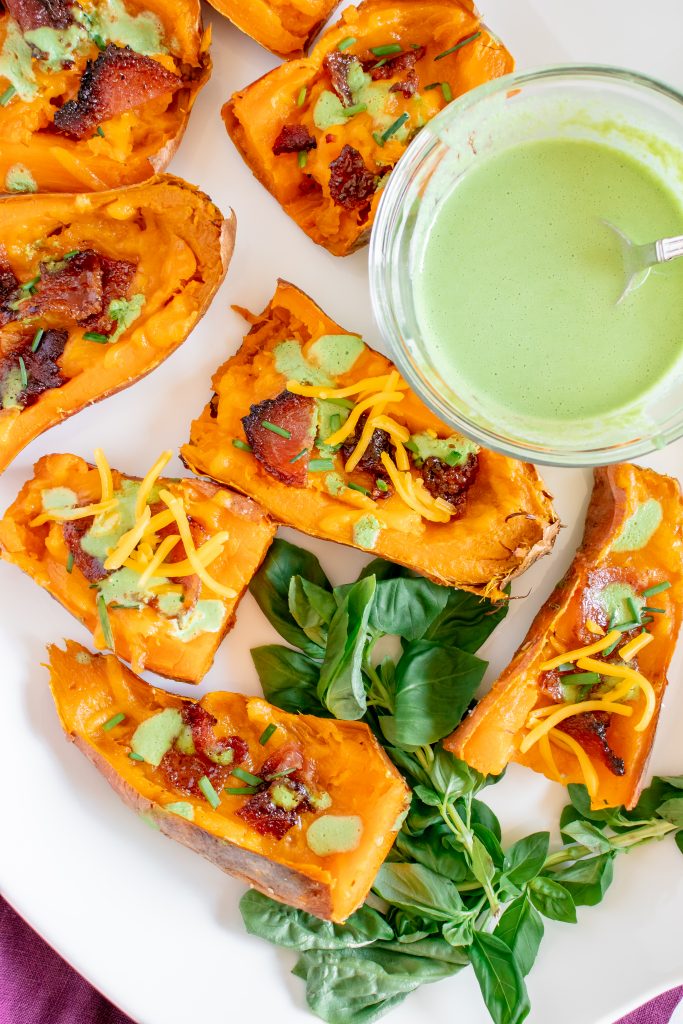 Loaded Sweet Potato Skins