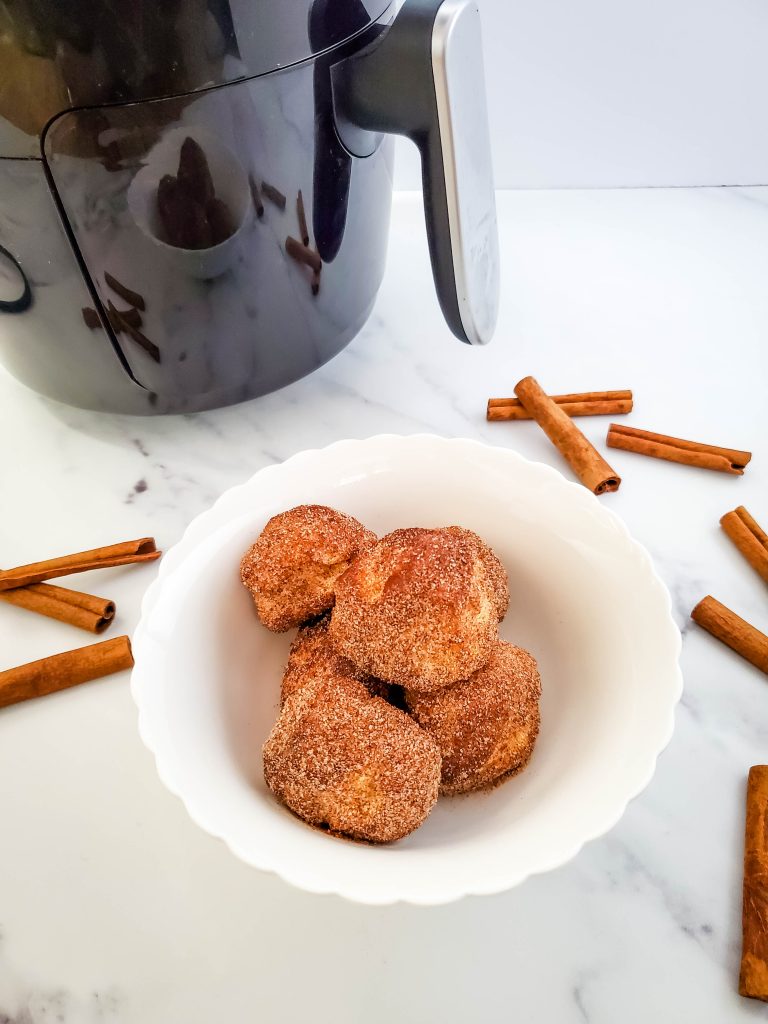 Air Fryer Cinn Pumpkin Spice Donut Holes