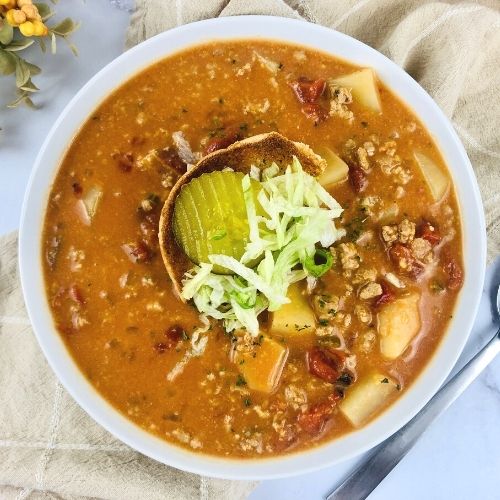 Cheeseburger Soup