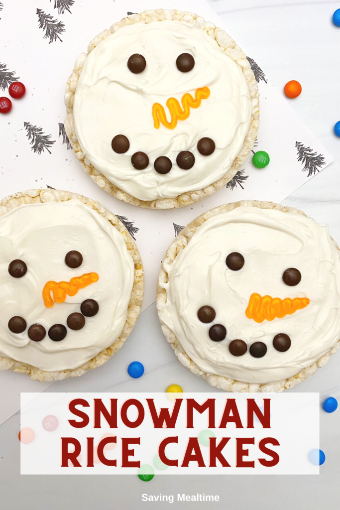 Snowman Rice Cakes