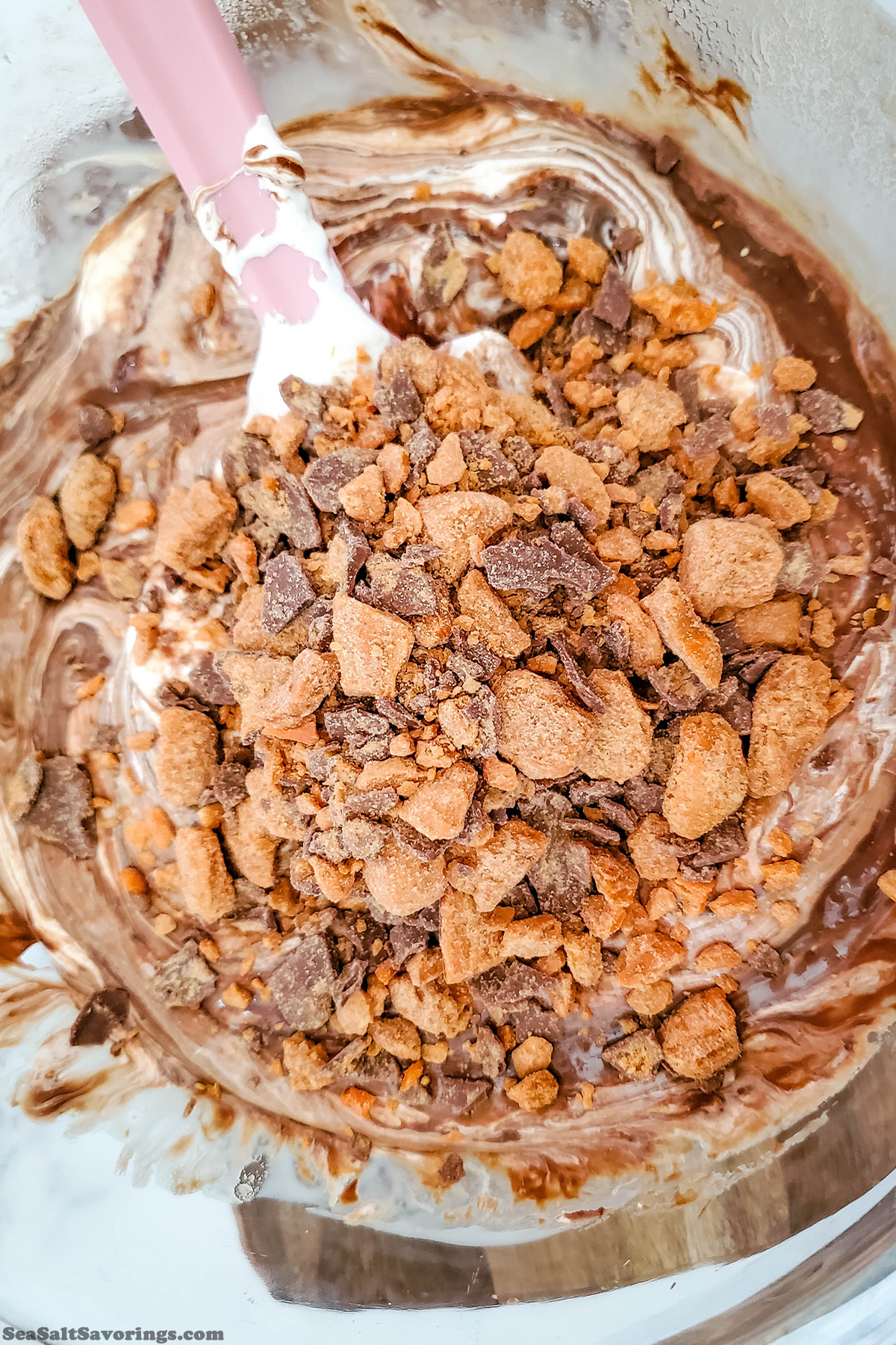 mixing all ingredients in mixing bowl