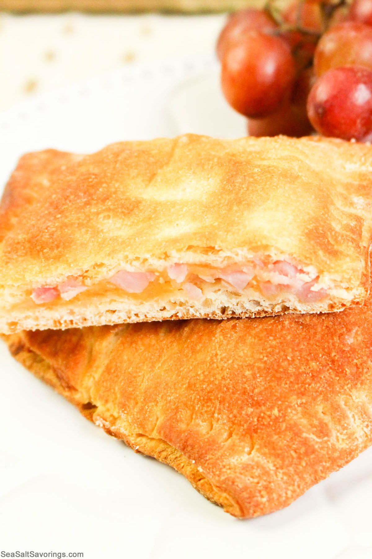 Air Fryer Crescent Ham and Cheese Pockets