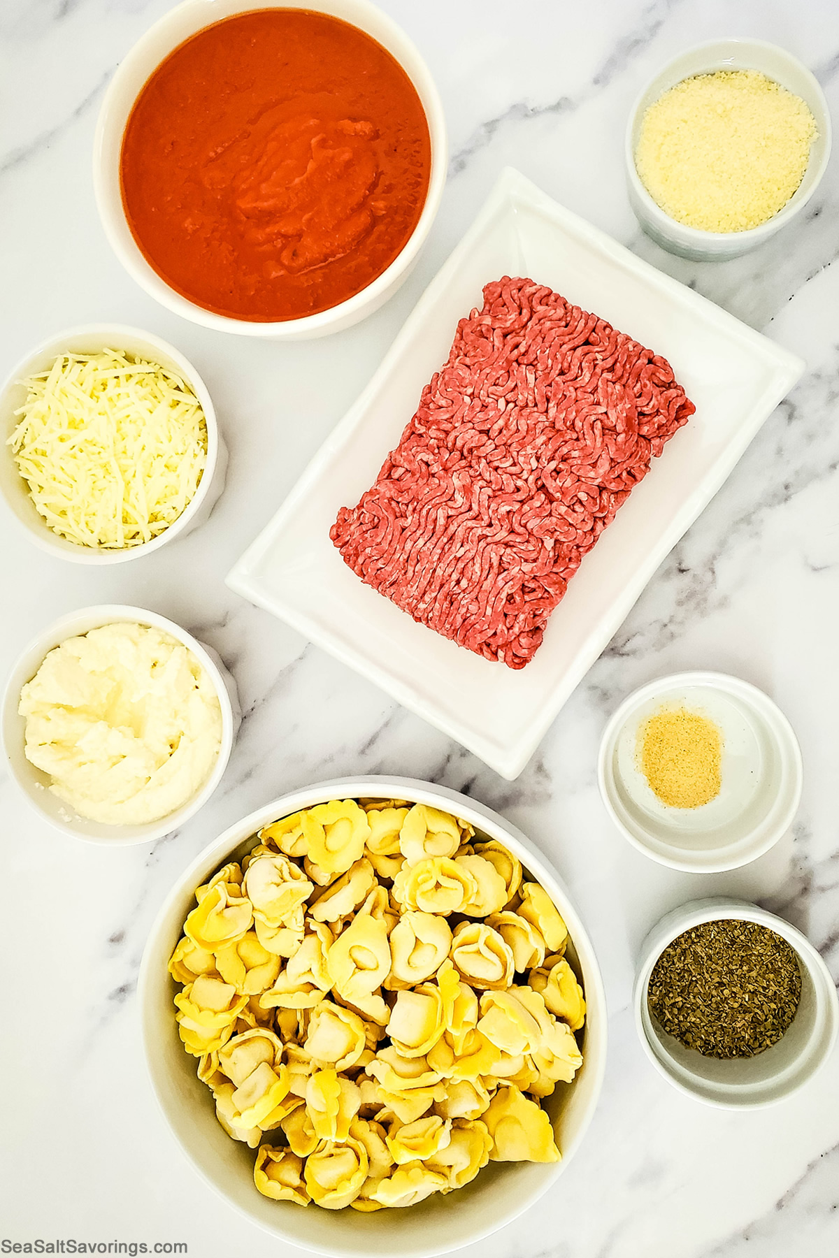 ingredients in bowls on a table