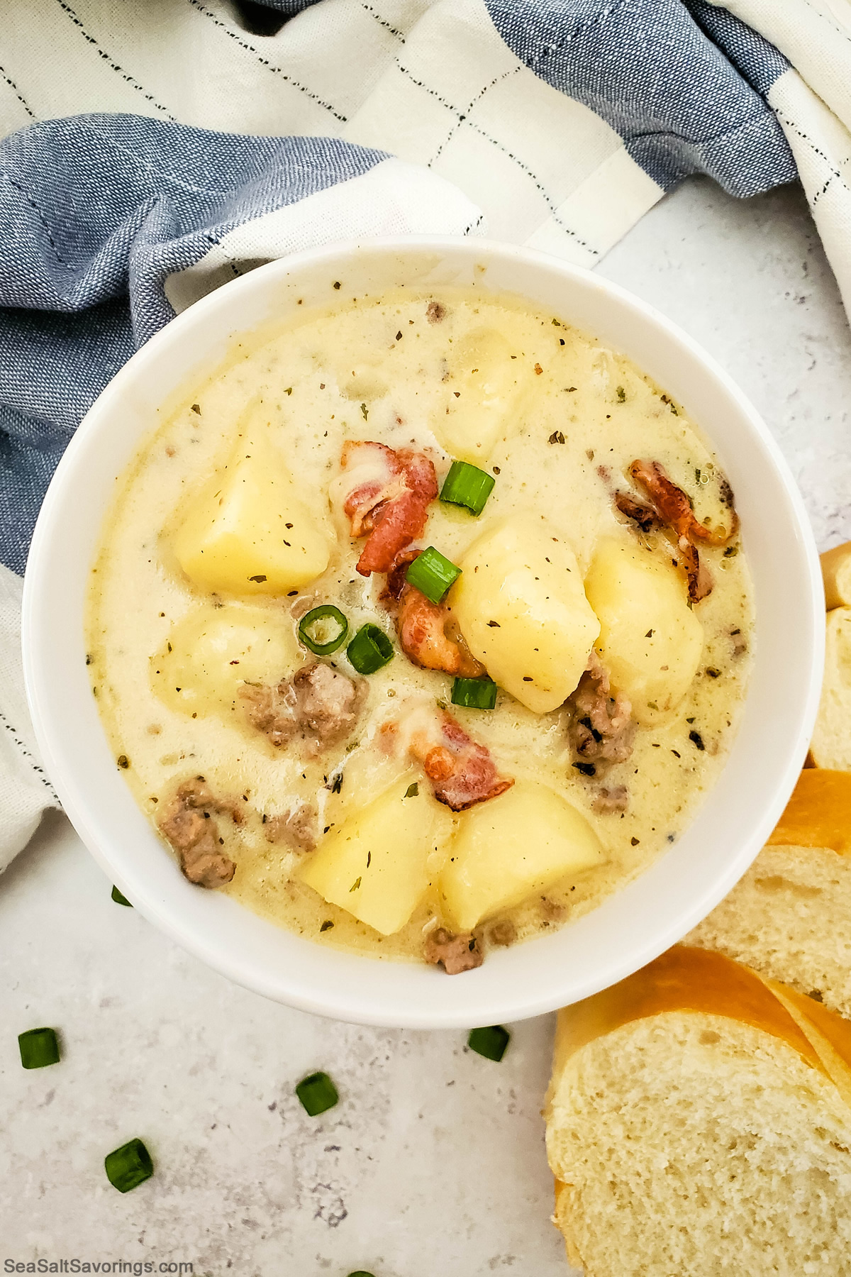 Creamy Cheeseburger Potato Soup