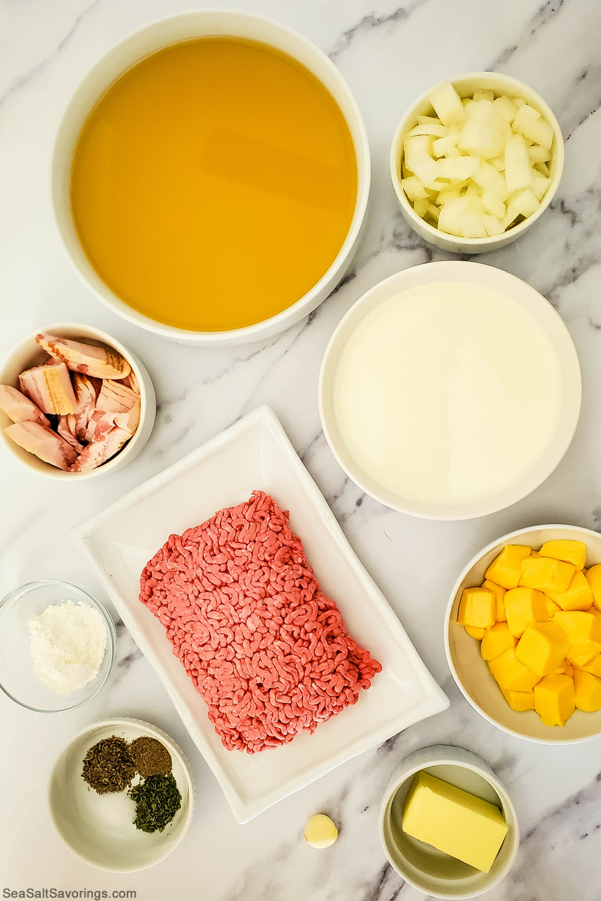 cheeseburger soup ingredients