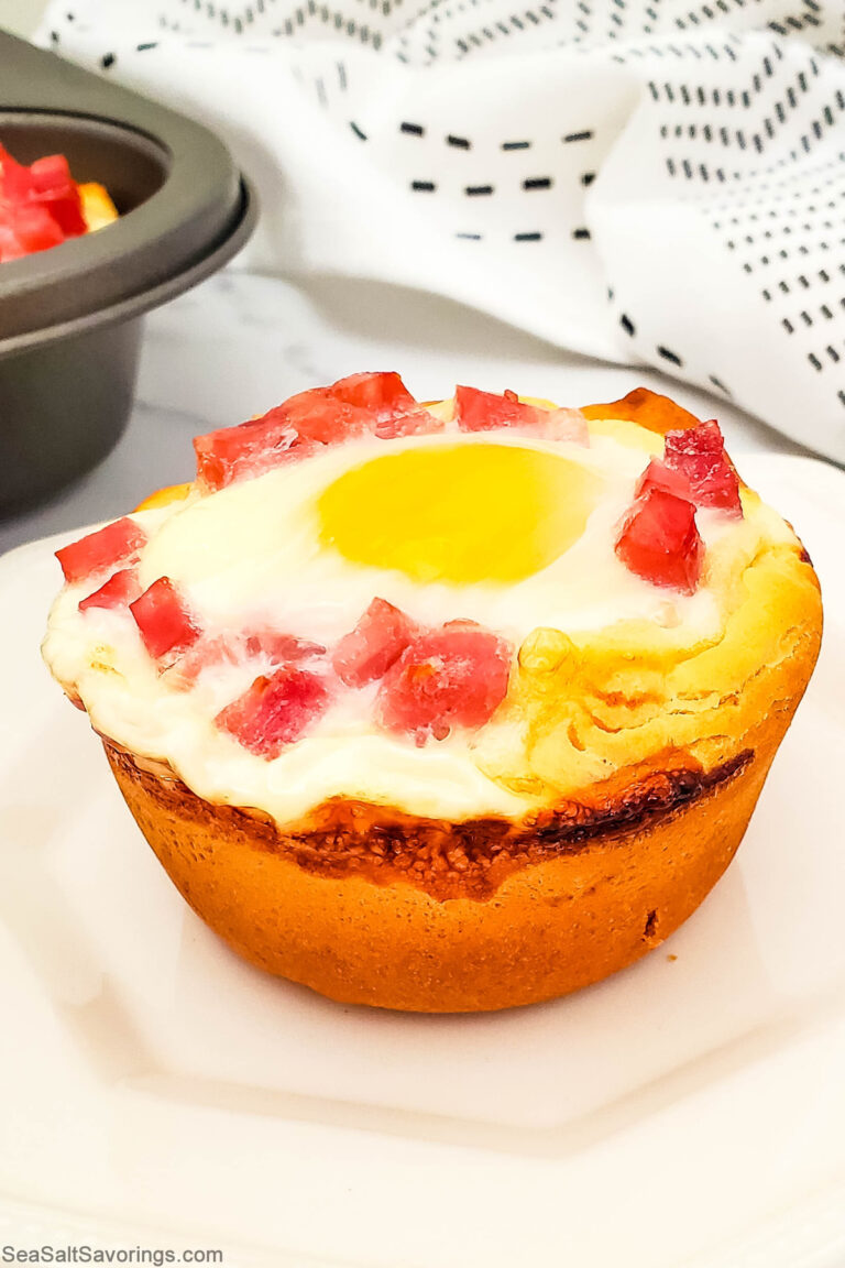 Biscuit Ham and Egg Bowls