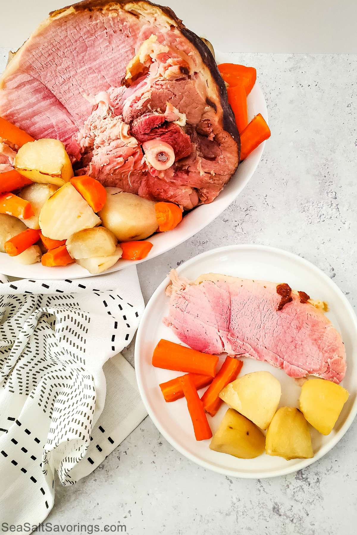 Easy Crockpot Ham Dinner