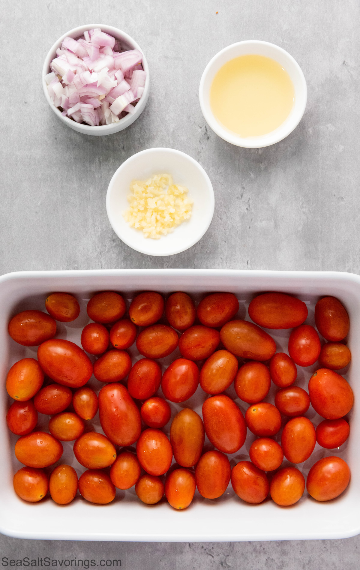 raw ingredients in bowls