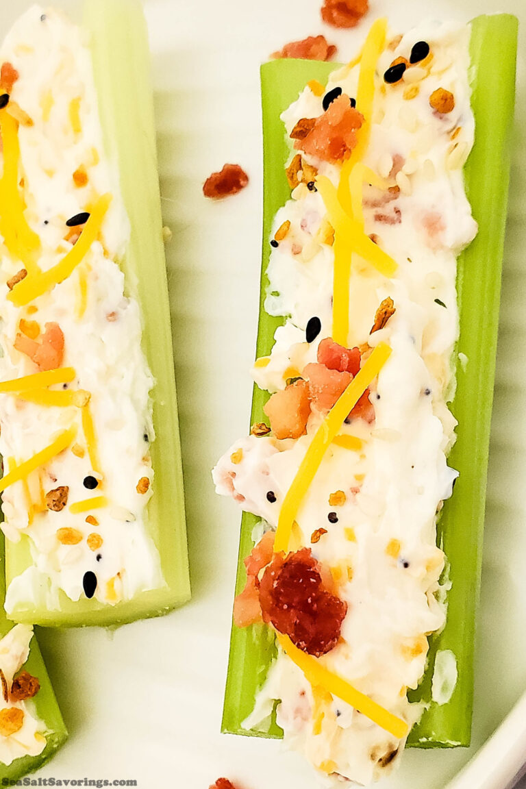 Bacon and Cheese Stuffed Celery